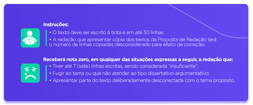 Instruções Redação